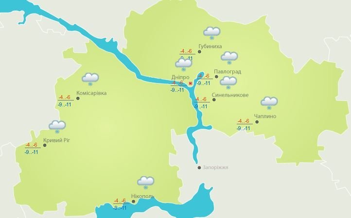 Данные гидрометцентра