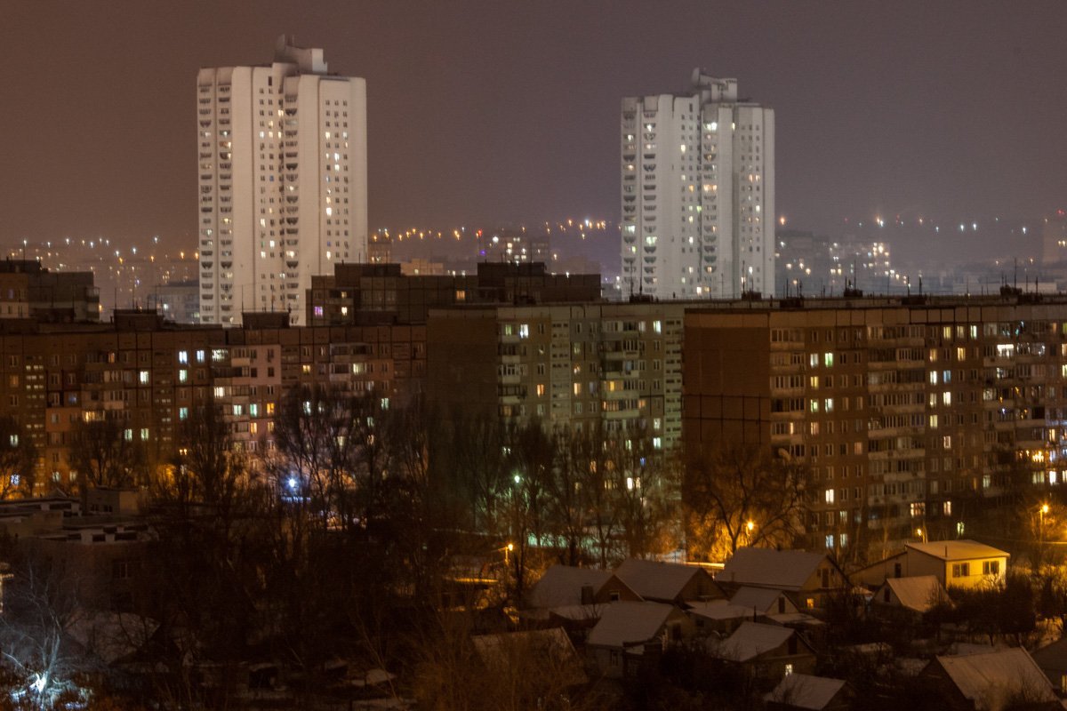 Город засыпает