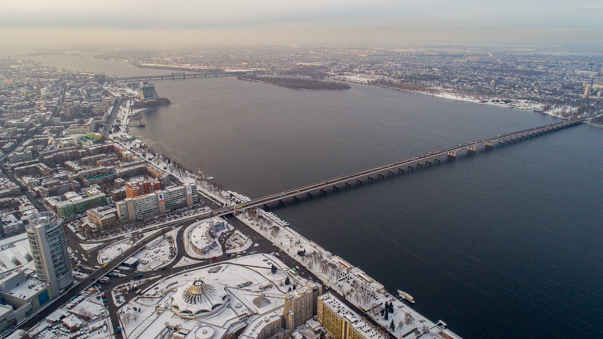 Завораживающий пейзаж с высоты птичьего полета