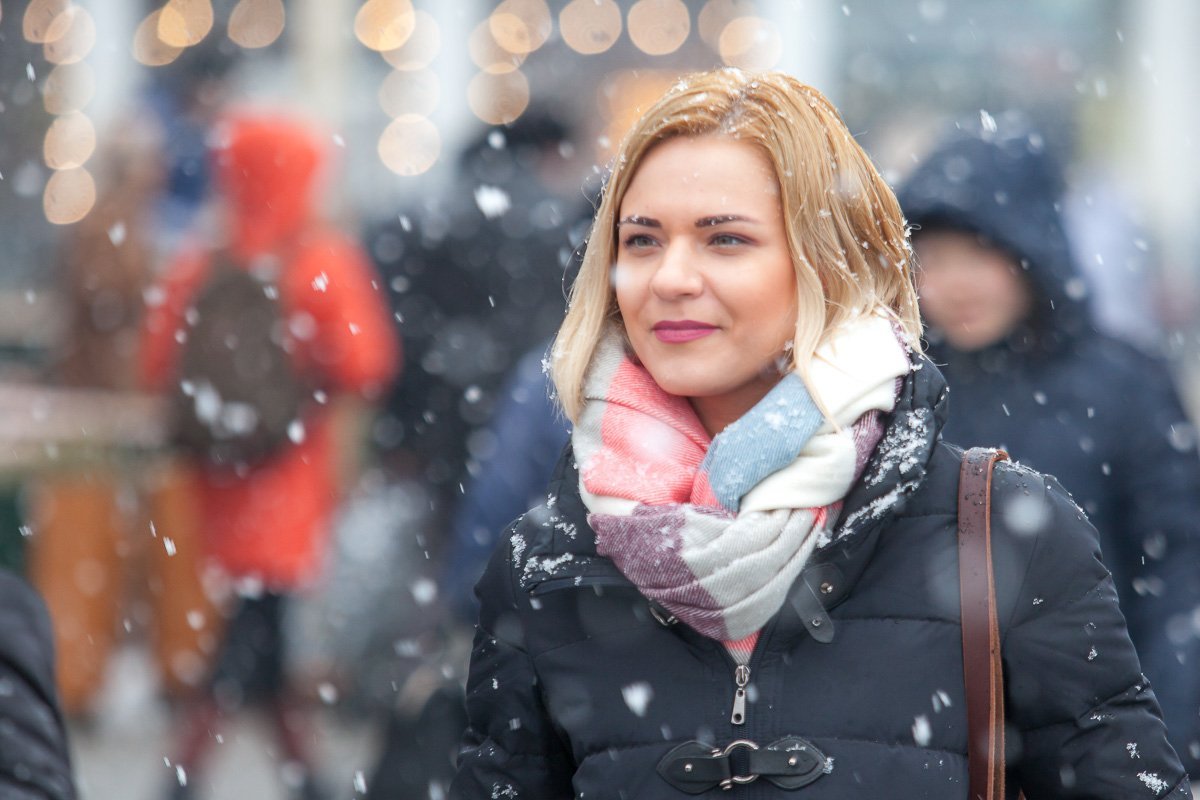 Длинные реснички защищают от снегопада