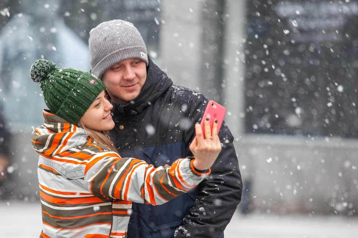Быть теплыми даже во время снегопада - легко
