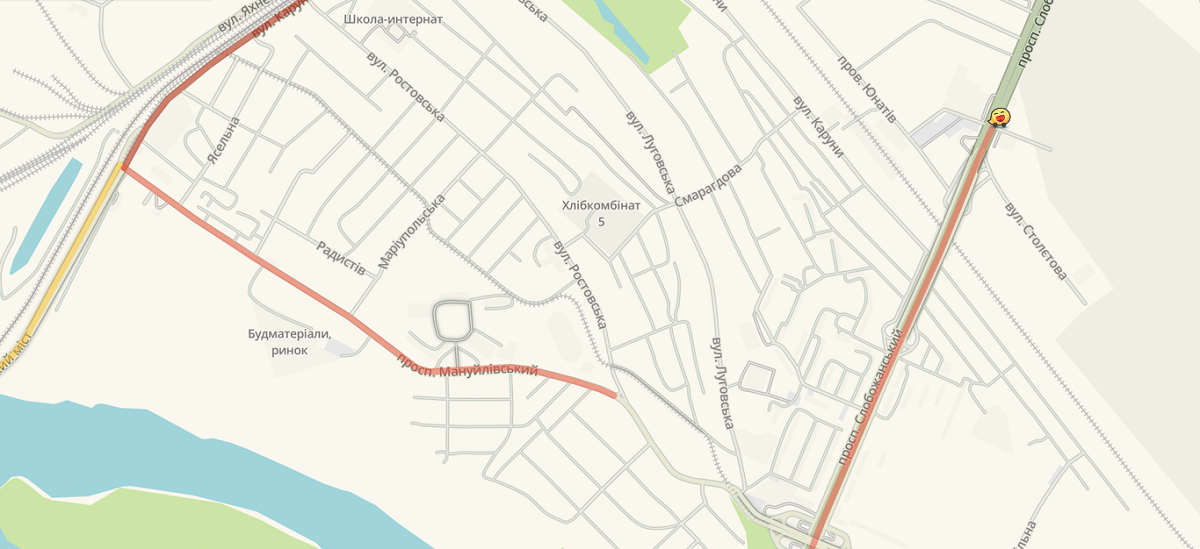 На Левом берегу также затруднено движение На Левом берегу также затруднено движение