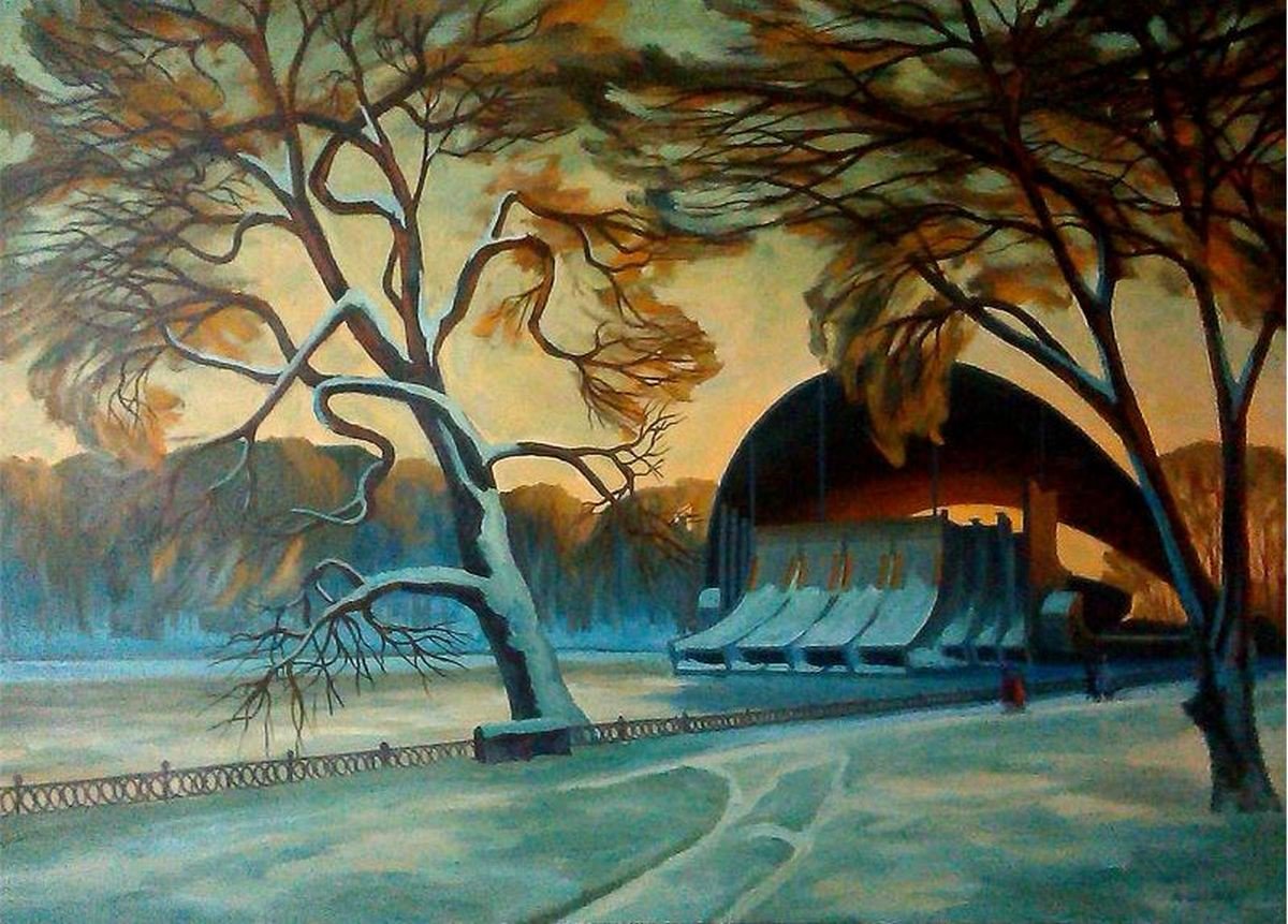 Михаил Кублик - "Вечер. Парк Глобы", 2004 год