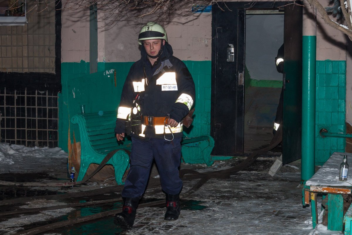 Горела шахта лифта