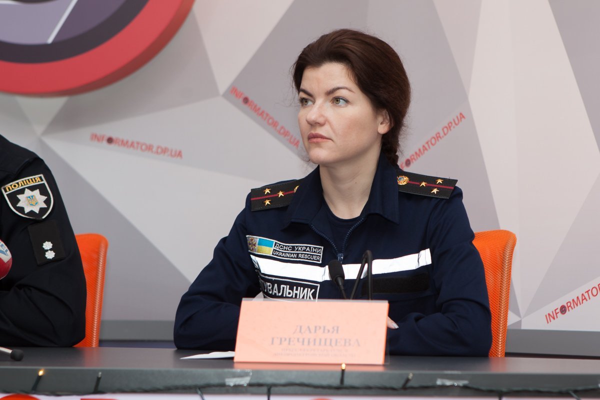 Дарья Гречищева, пресс-секретарь ГСЧС в Днепре и области