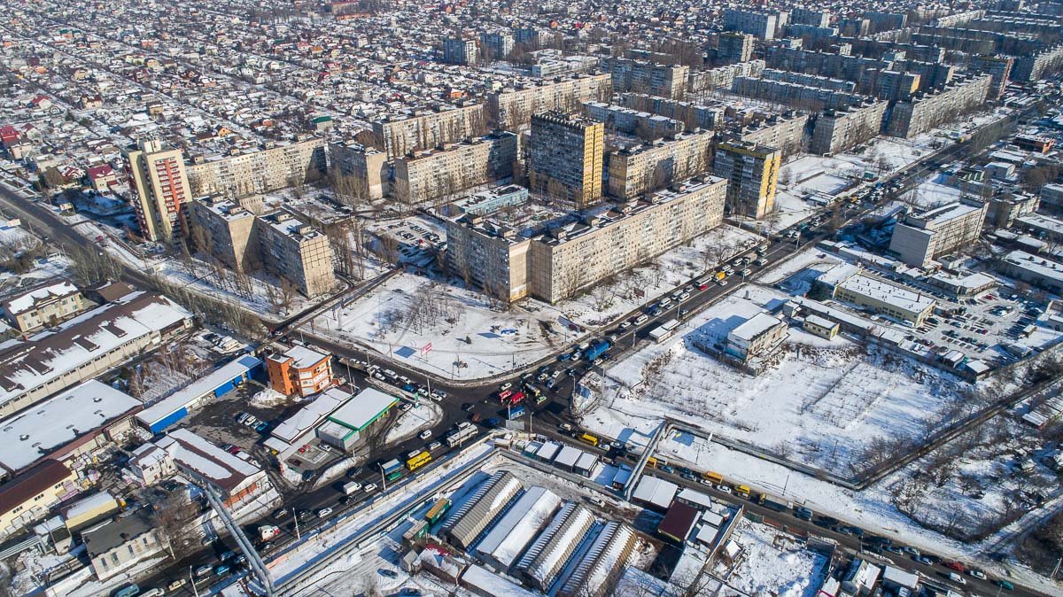 Авария произошла на перекрестке улиц Янтарной и Калиновой