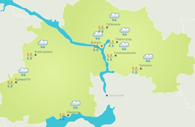 Данные украинского гидрометцентра Данные украинского гидрометцентра