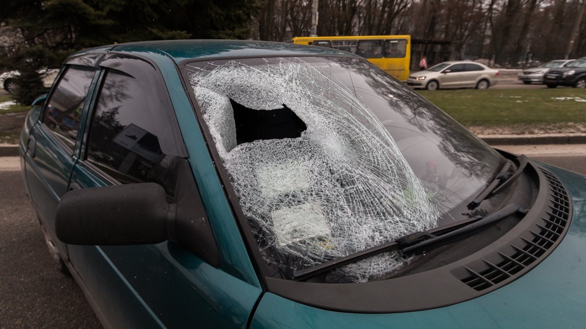 Пешеход отлетел в маршрутку