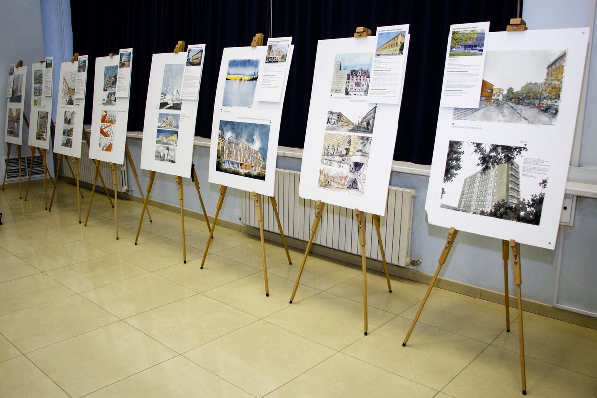 8 февраля в Центральной городской библиотеке Днепра торжественно открыли выставку работ итальянского архитектора Фабио Барилари