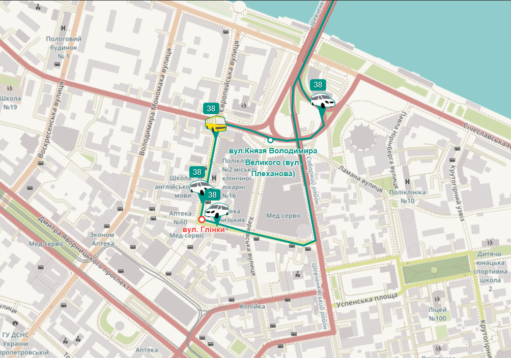 Движение маршруток снова можно отследить Движение маршруток снова можно отследить