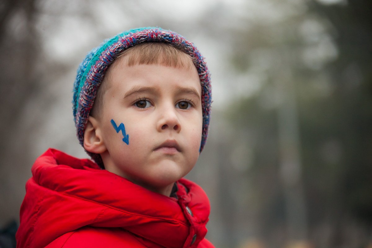 Многие атлеты пришли на соревнование с детьми
