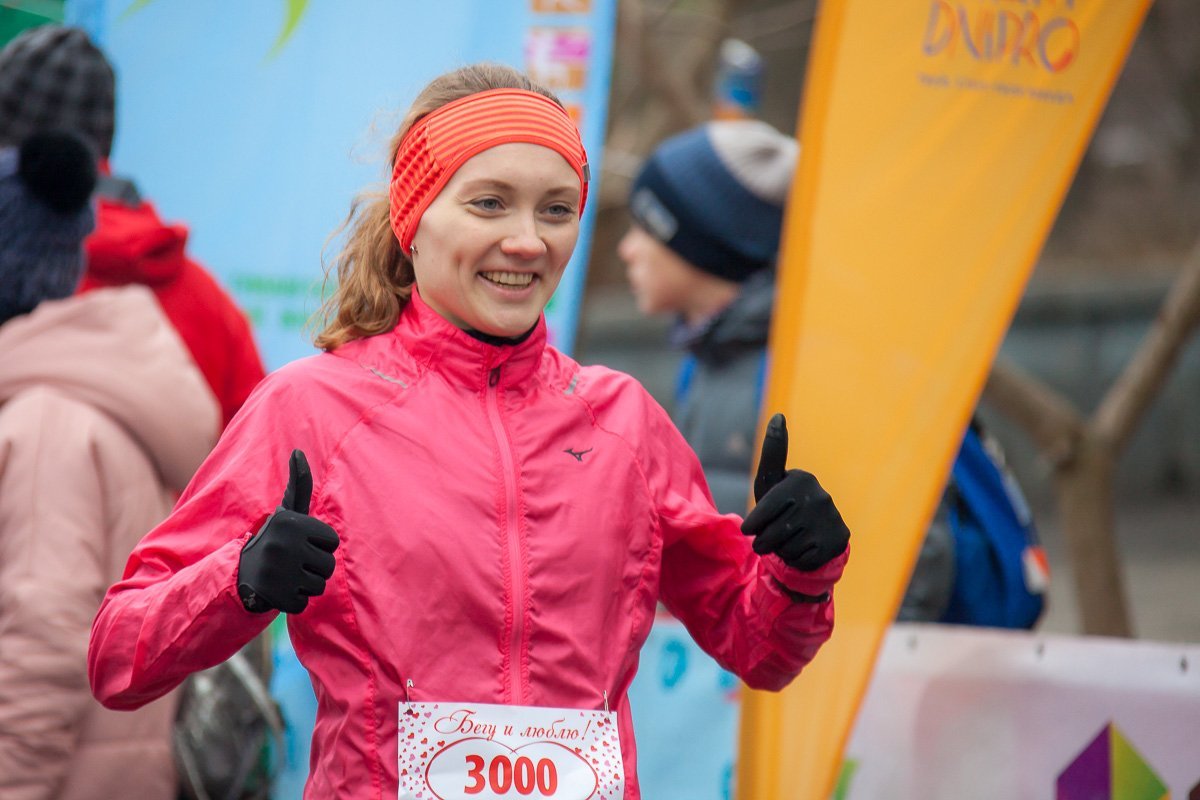 Забег, посвященный Дню влюбленных прошел в нашем городе впервые