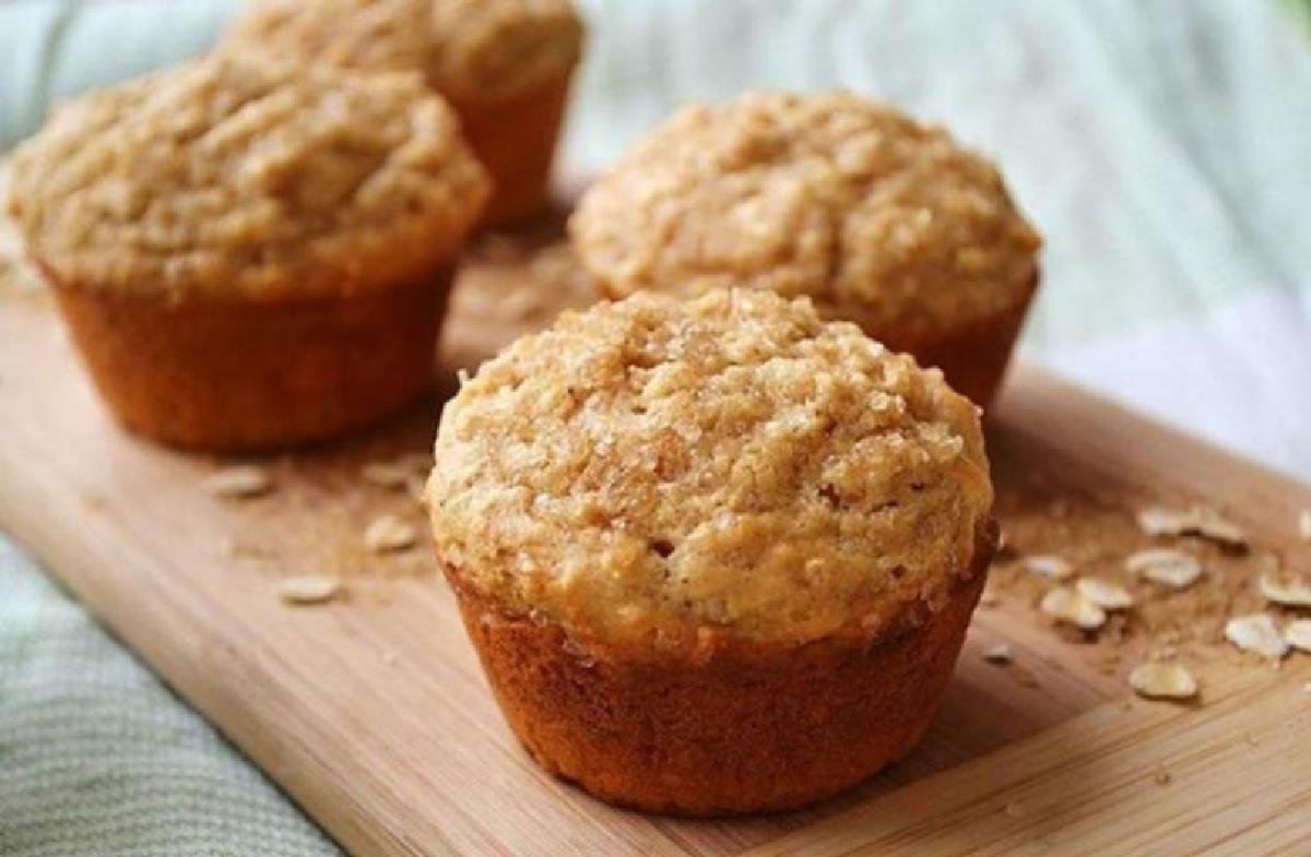 Овсяные маффины всегда можно взять с собой в офис или на учебу