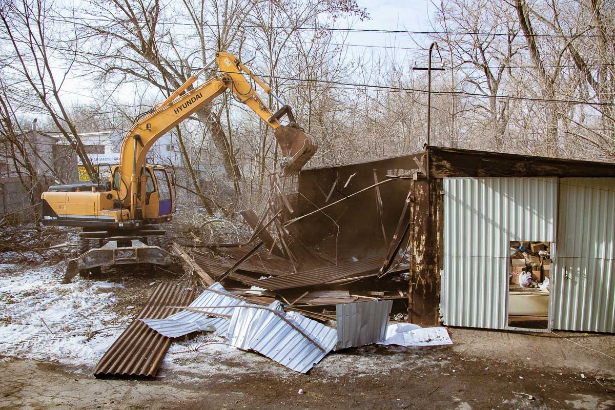 К демонтажу подошли основательно К демонтажу подошли основательно