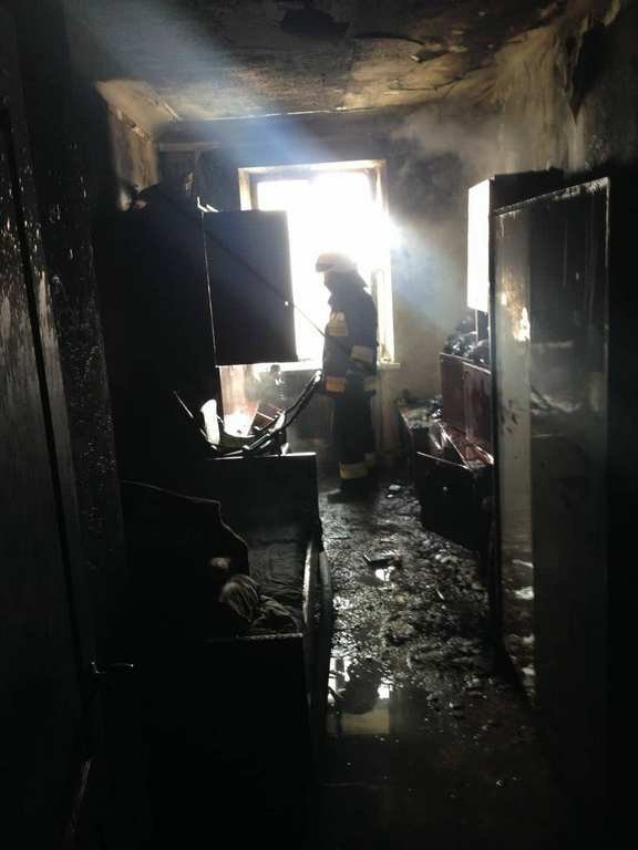 Горела жилая комната Горела жилая комната