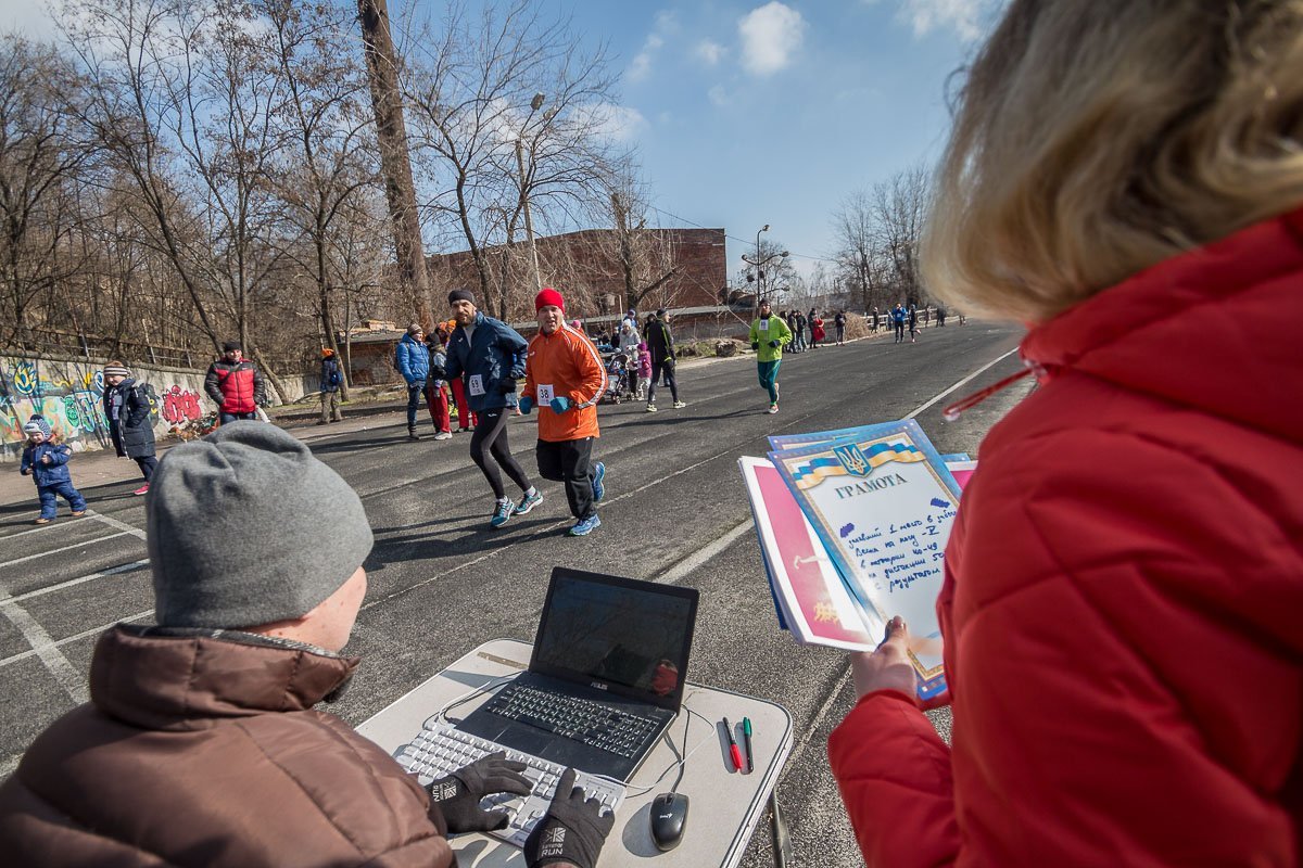 Организаторы фиксировали время каждого участника