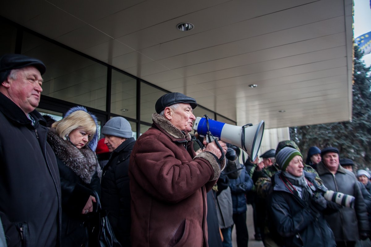Аналогичный митинг военных пенсионеров прошел и в столице