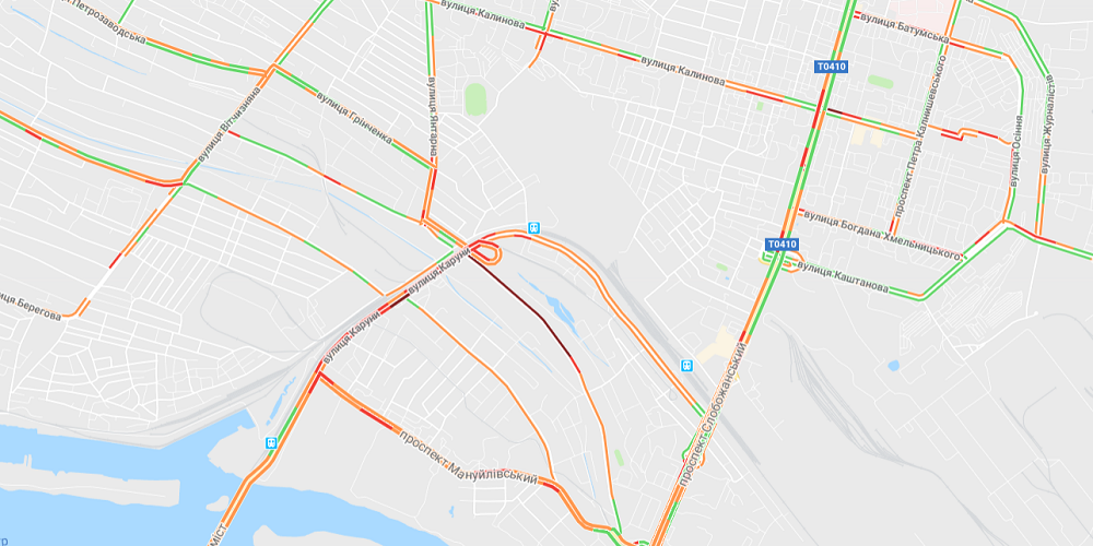 Загруженное движение на Каруны