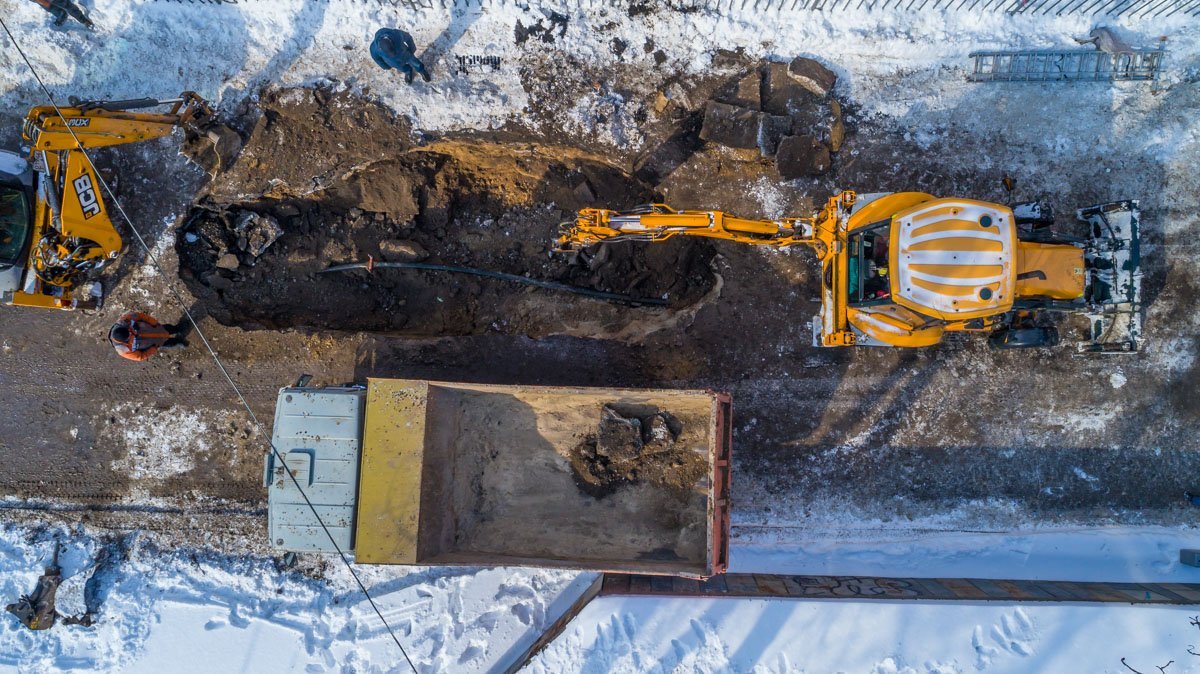 Проводится проверка газовой трубы на улице Гоголя