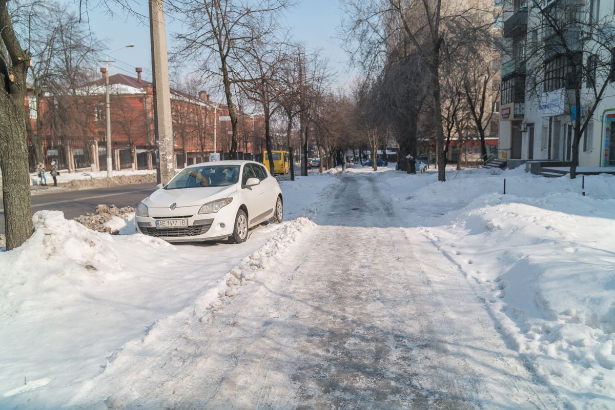 Снежно, но зато ровно