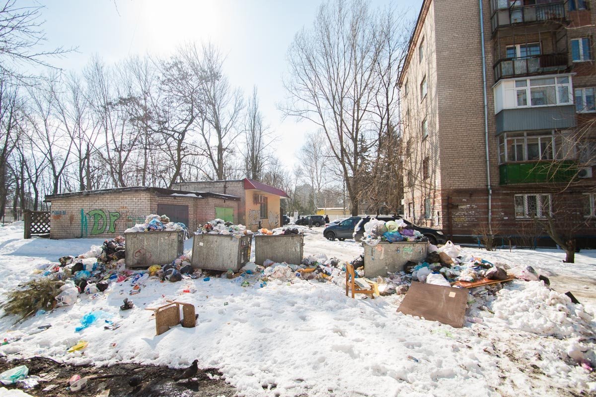 Как бы мусорные баки не прятались между домами, гору мусора прекрасно видно с улицы Гавриленко