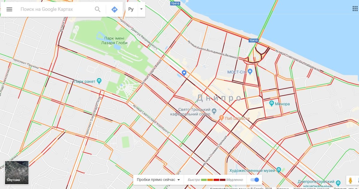 Транспортный коллапс наблюдается практически на всех центральных улицах города