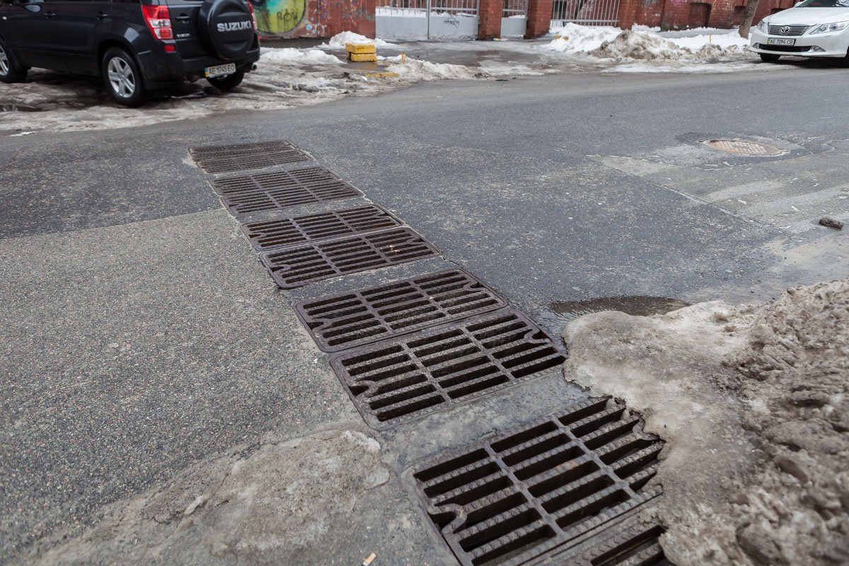 Решетки на ливневках расшатались