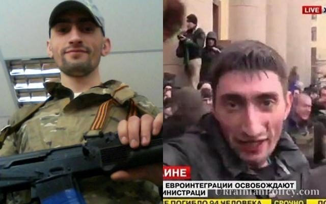 Боевик "Топаз", который на тот момент руководил харьковским Антимайданом Боевик "Топаз", который на тот момент руководил харьковским Антимайданом
