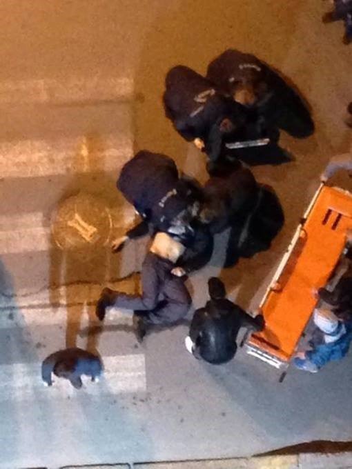 Один из погибших пророссийских боевиков на Рымарской, ночью 14 марта 2014