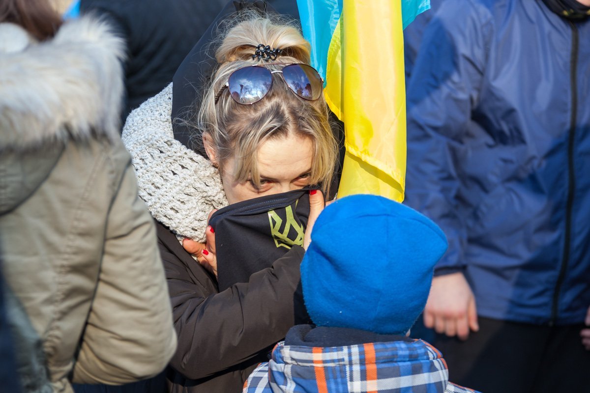 Маленькие патриоты шли наряду с защитниками Украины Маленькие патриоты шли наряду с защитниками Украины