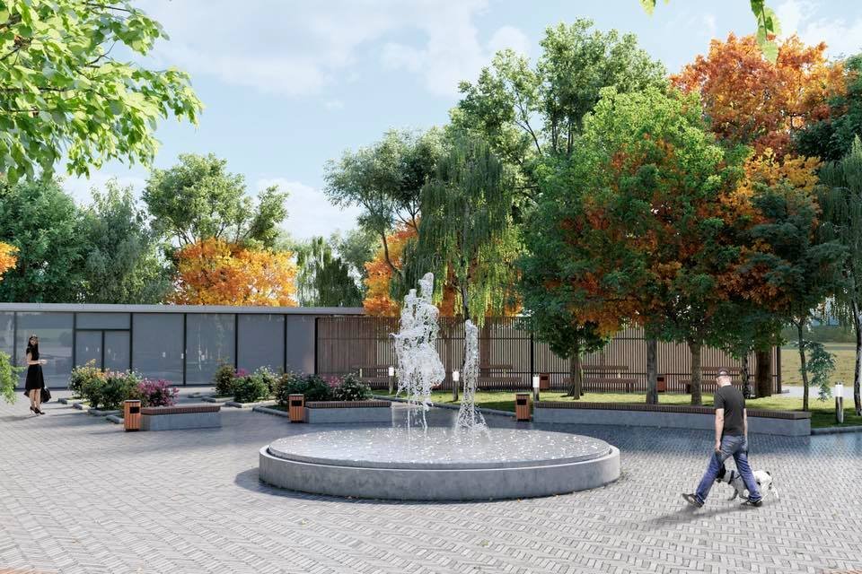 На территории установят фонтаны На территории установят фонтаны