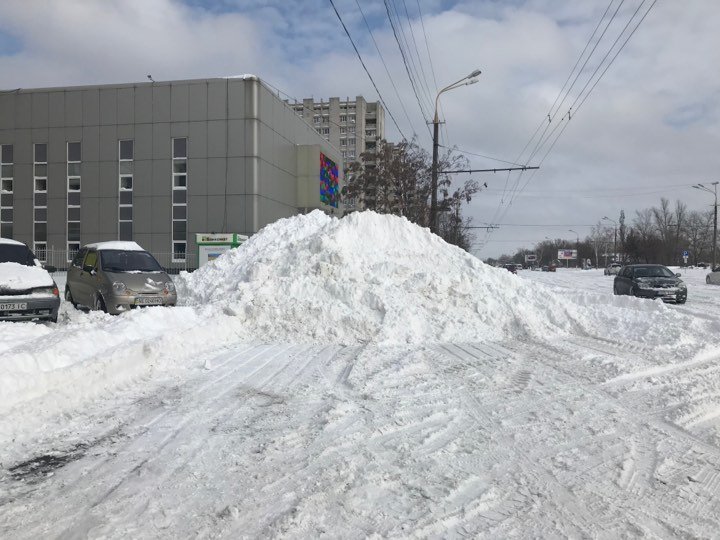 Снежная гора на Победе Снежная гора на Победе