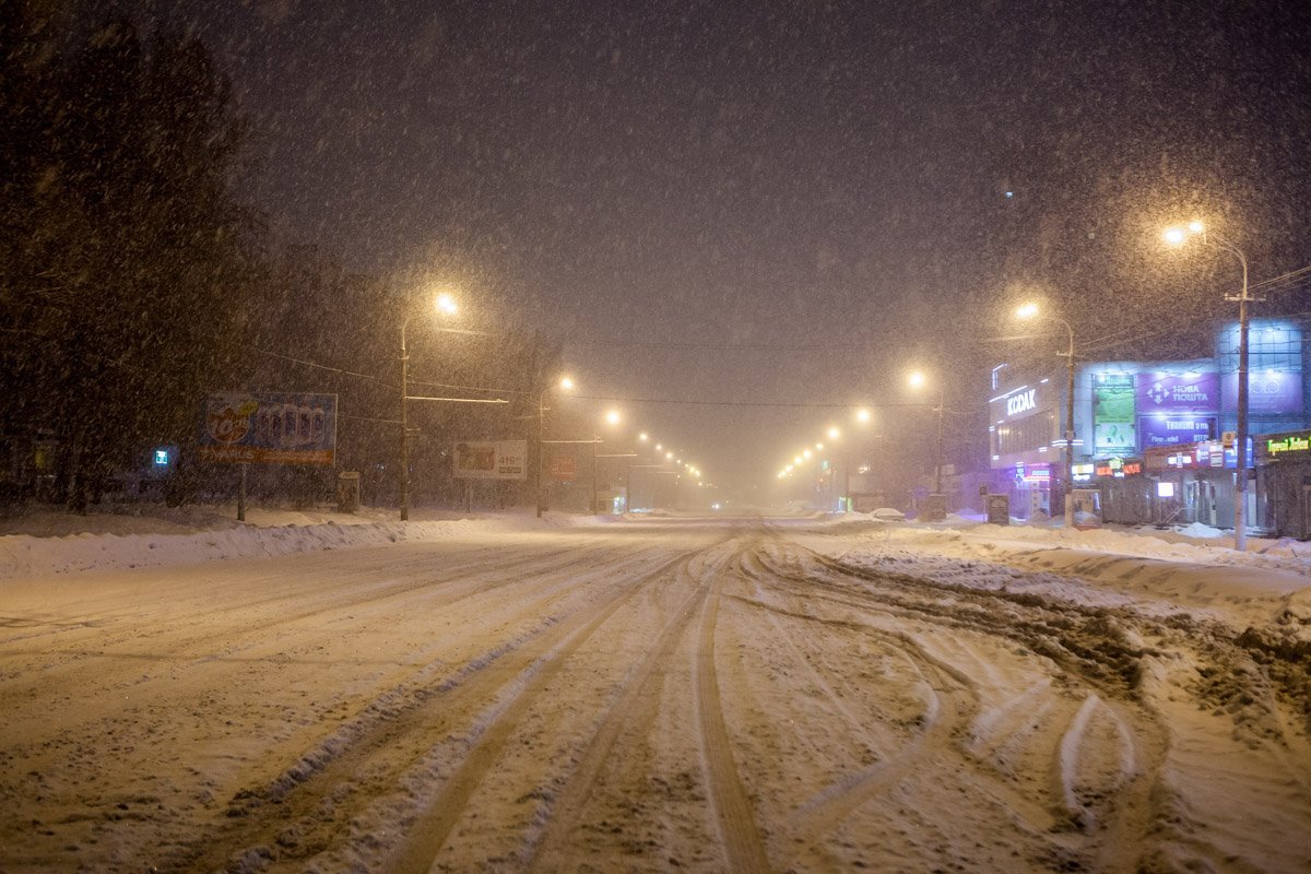 Наступила вторая волна снежного циклона