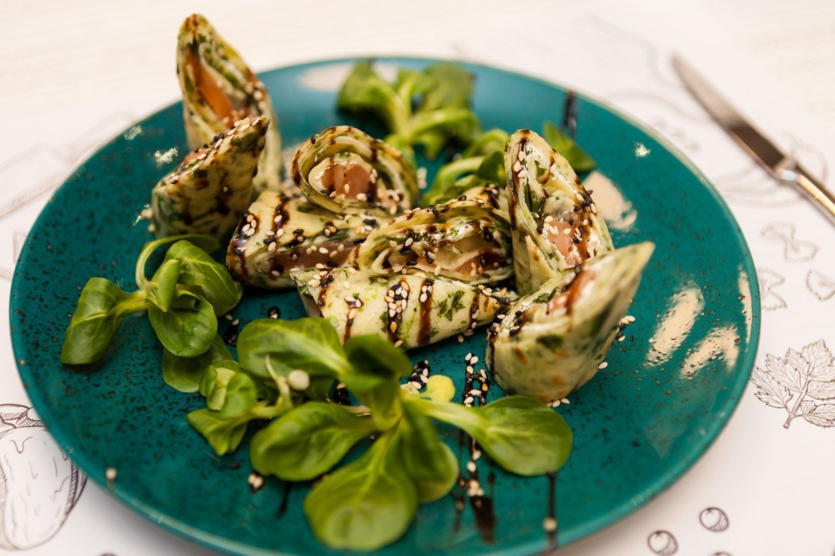 Блины с лососем Блины с лососем