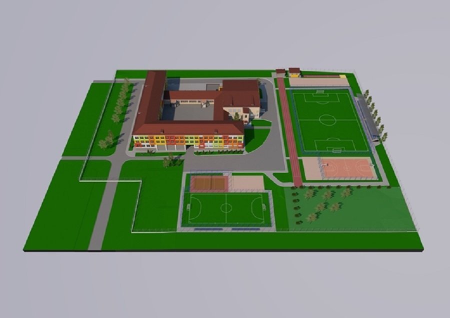 Проект Солонянской школы вместе со стадионом
