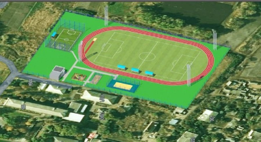 Так будет выглядеть стадион возле Юрьевской школы