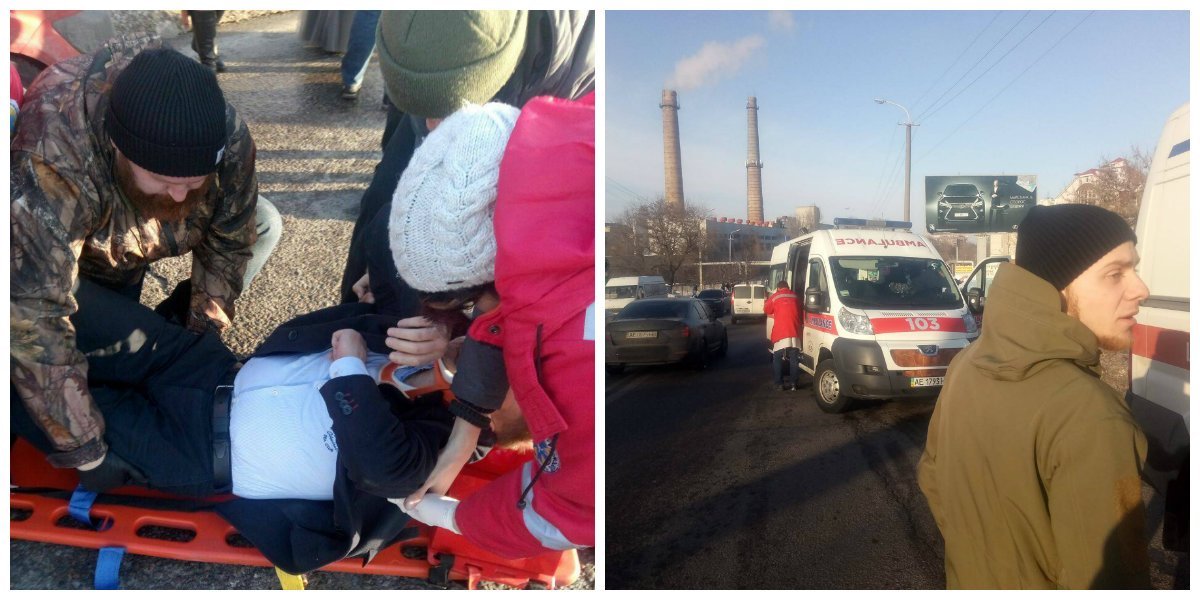 Сотрудники "Медицинского корпуса" оказали помощь пострадавшим и вызвали "скорую" и полицию