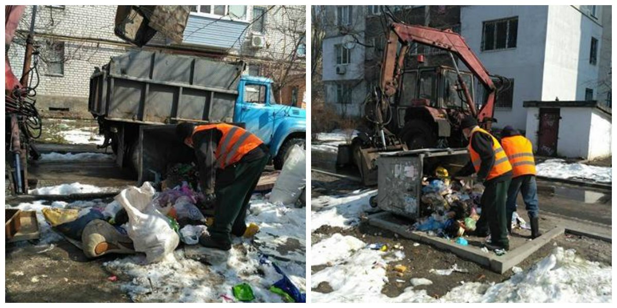 В Днепре коммунальщики за двое суток убрали около 340 тонн мусора В Днепре коммунальщики за двое суток убрали около 340 тонн мусора