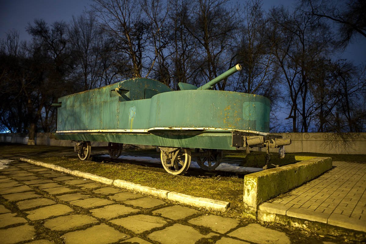 Бронеплатформа периода Гражданской войны