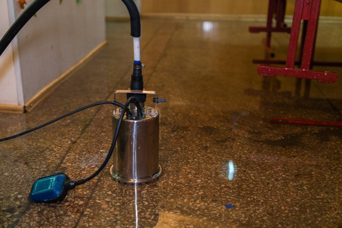 Иногда уровень воды может достигать 10 см Иногда уровень воды может достигать 10 см