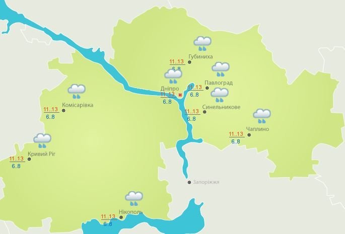 Данные гидрометцентра