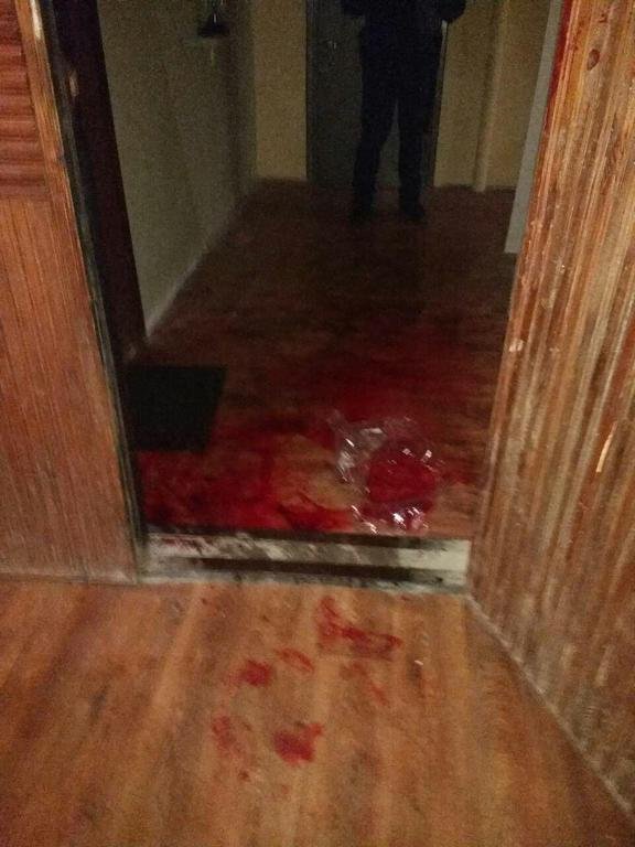 Место драки соседей