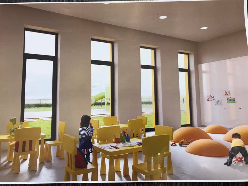 Так будет выглядеть внутри садик после окончания строительства 