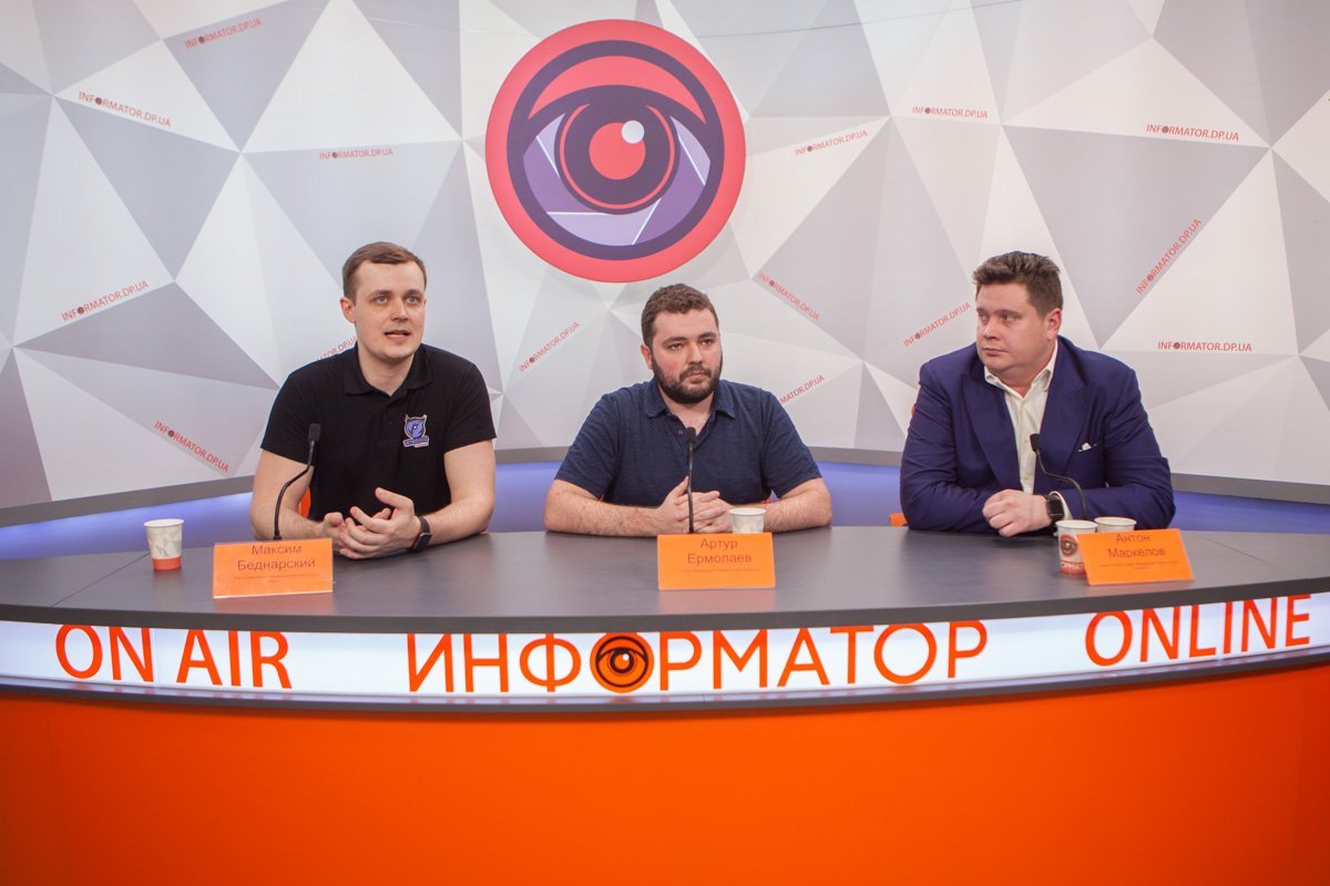 Члены Федерации киберспорта на пресс-конференции Члены Федерации киберспорта на пресс-конференции