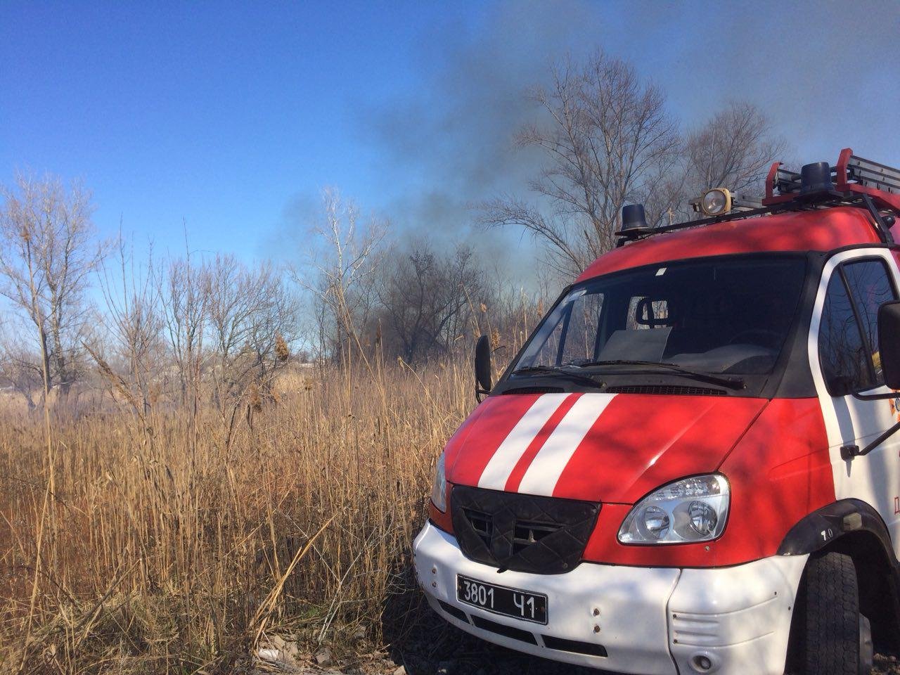 Возле базы отдыха "Малина" случился пожар