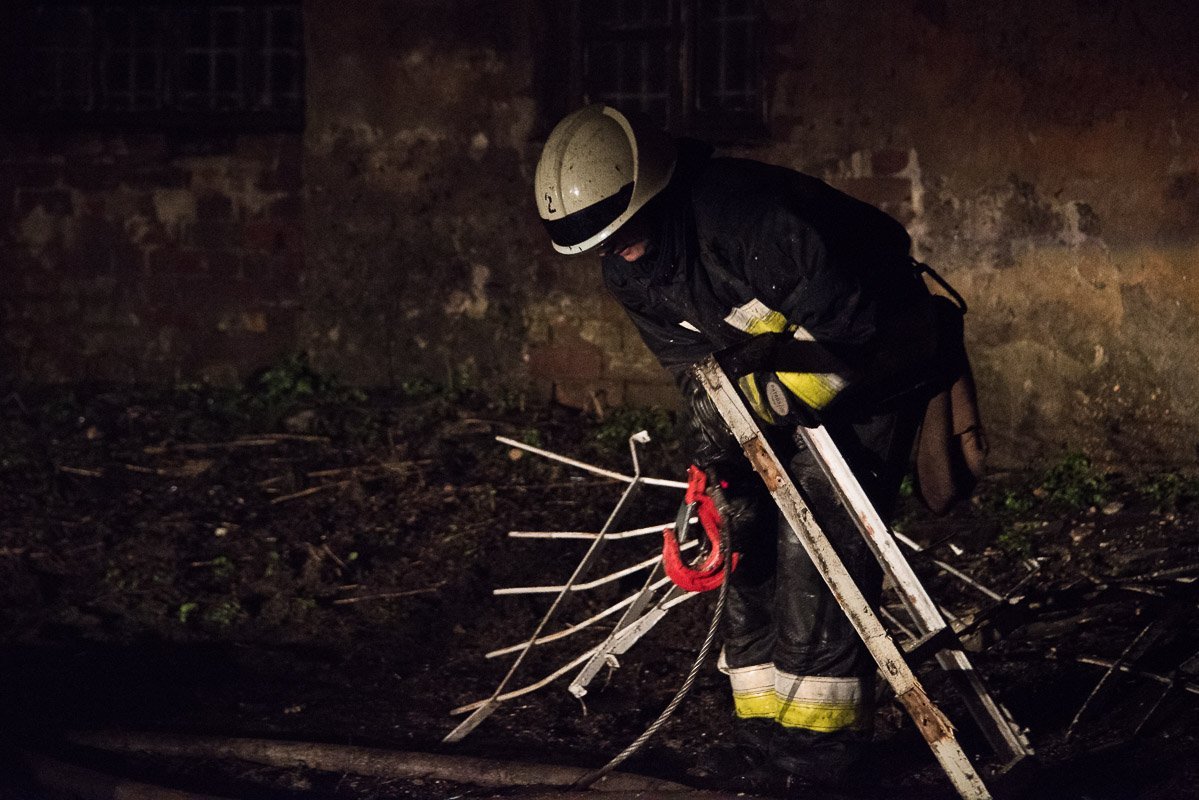 Площадь пожара составила около 200 кв.м