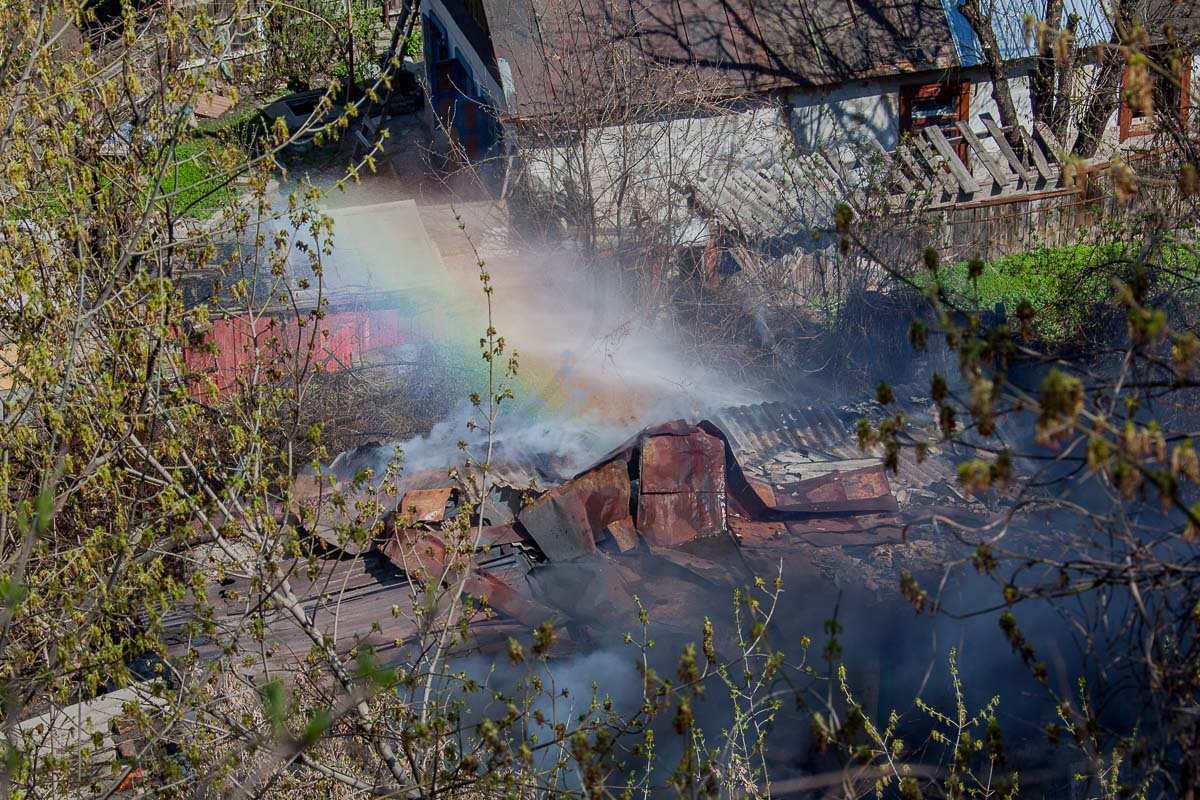 Пожар произошел в заброшенном доме