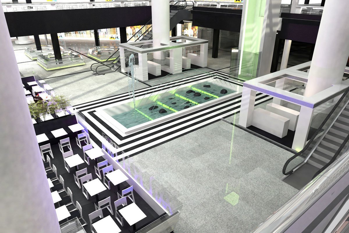 Так после реконструкции будет выглядеть атриум торгового центра Так после реконструкции будет выглядеть атриум торгового центра