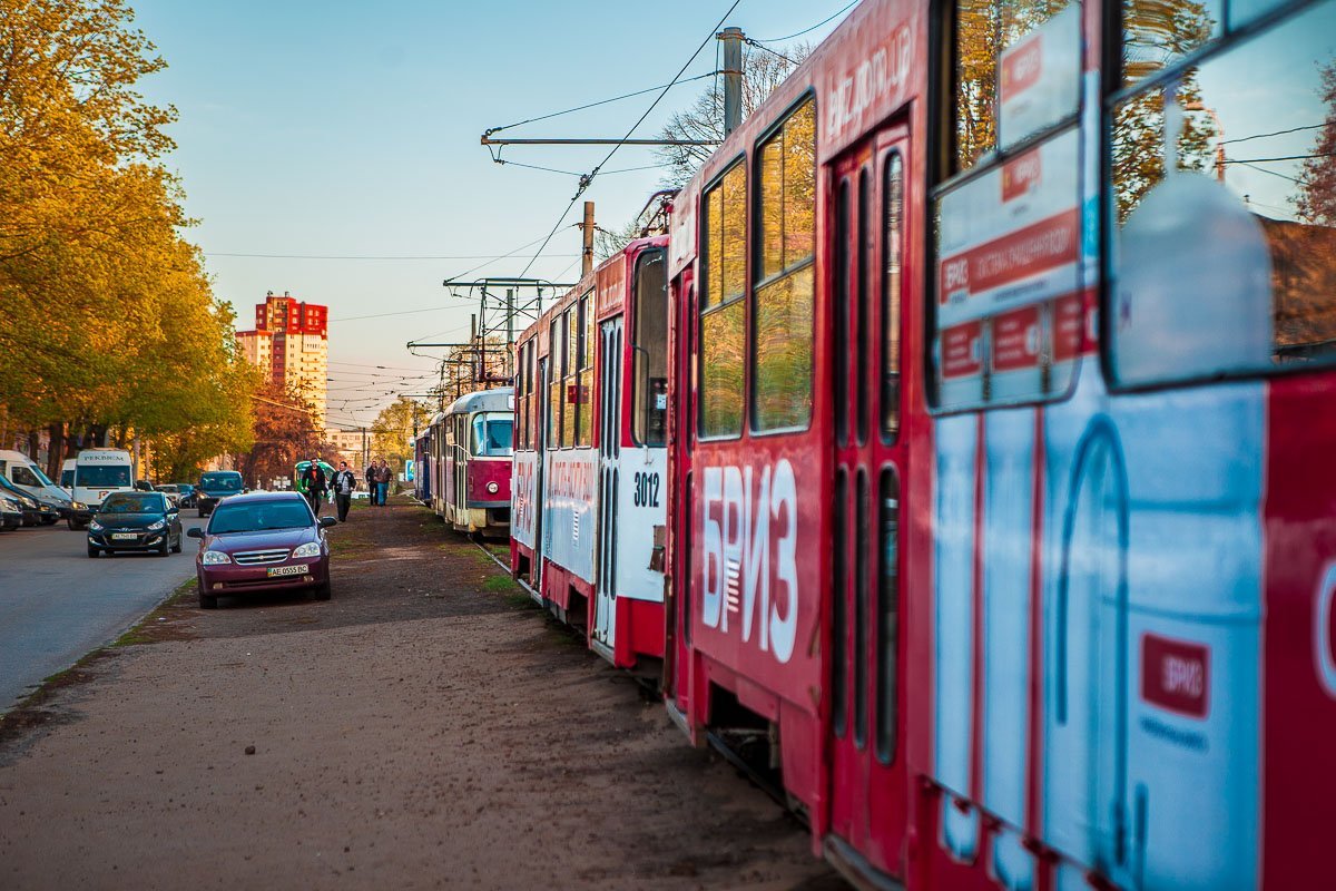 Движение трамваев парализовано