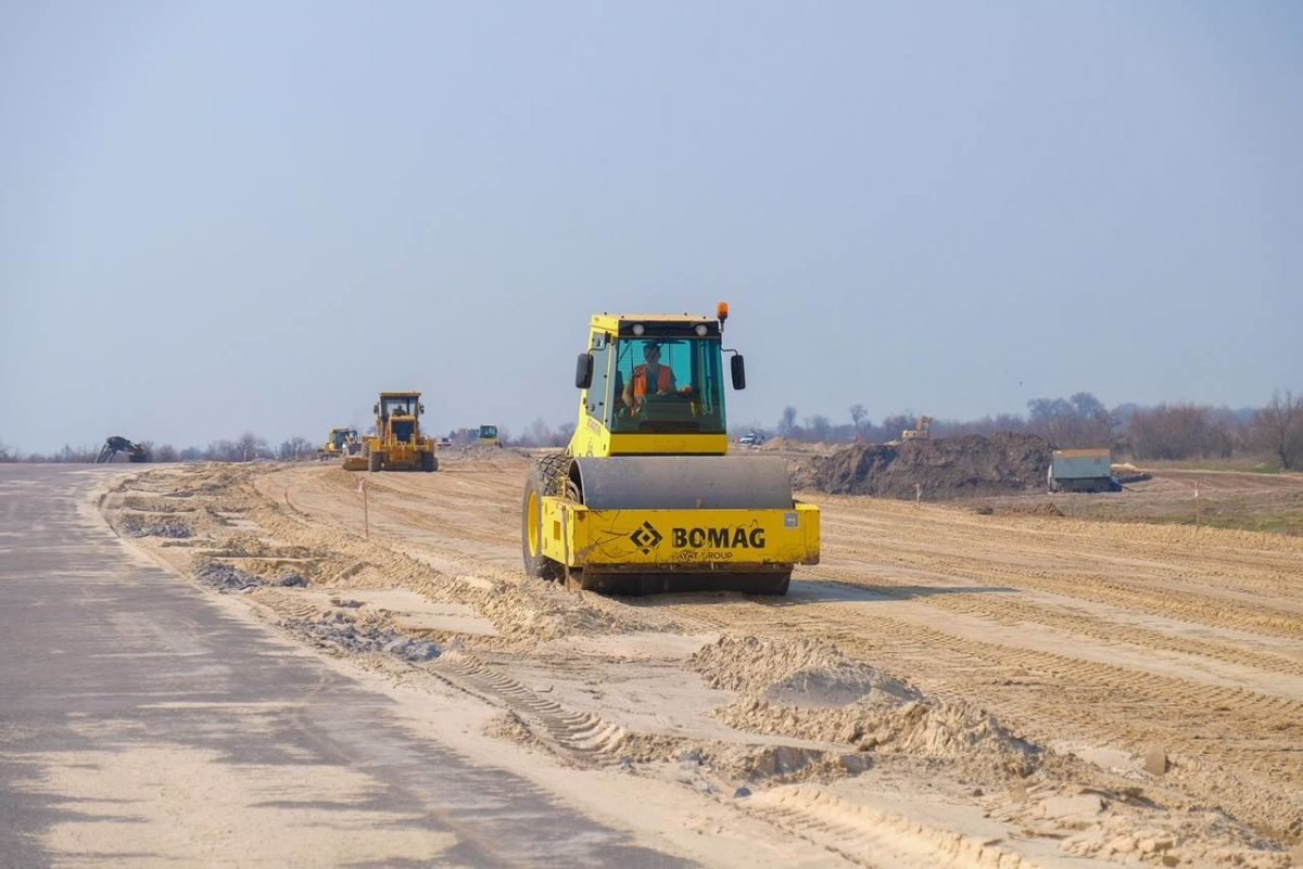 Ремонтные работы на трассе Днепр - Решетиловка